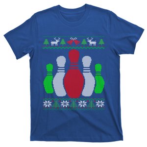 Bowling Pins Bowler Gift Bowling Team Ugly Christmas Gift T-Shirt