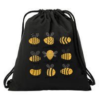 Bee Positivity Bee Lover Beekeeper Bee Happy Drawstring Bag