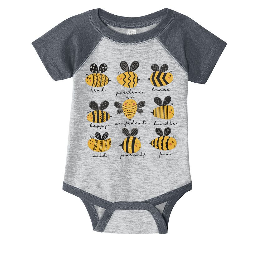 Bee Positivity Bee Lover Beekeeper Bee Happy Infant Baby Jersey Bodysuit