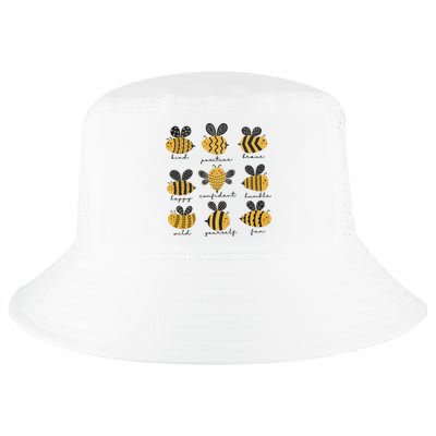 Bee Positivity Bee Lover Beekeeper Bee Happy Cool Comfort Performance Bucket Hat