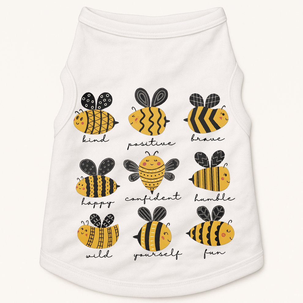 Bee Positivity Bee Lover Beekeeper Bee Happy Doggie Tank