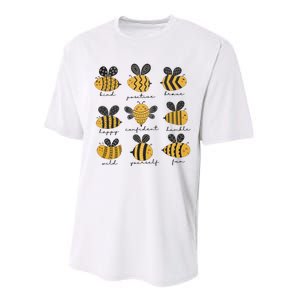 Bee Positivity Bee Lover Beekeeper Bee Happy Performance Sprint T-Shirt