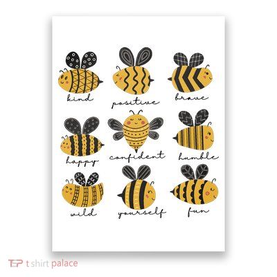 Bee Positivity Bee Lover Beekeeper Bee Happy Poster