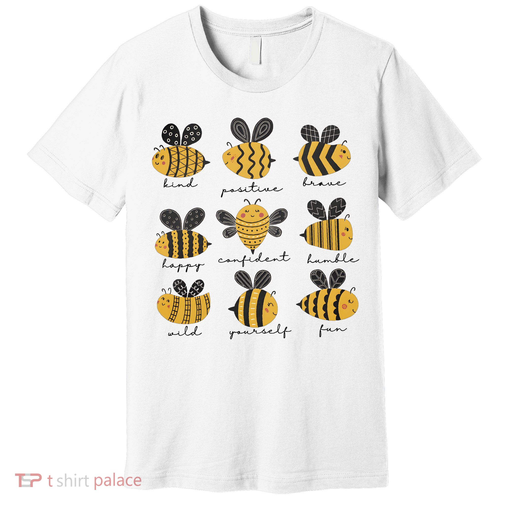 Bee Positivity Bee Lover Beekeeper Bee Happy Premium T-Shirt