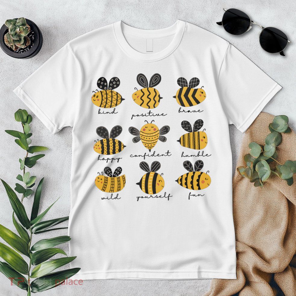 Bee Positivity Bee Lover Beekeeper Bee Happy Premium T-Shirt