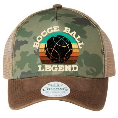 Bocce Player Boccie Fan Game Ball Sport Team Bocci Lover Legacy Tie Dye Trucker Hat