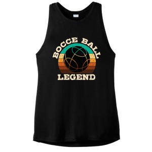 Bocce Player Boccie Fan Game Ball Sport Team Bocci Lover Ladies PosiCharge Tri-Blend Wicking Tank