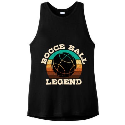 Bocce Player Boccie Fan Game Ball Sport Team Bocci Lover Ladies PosiCharge Tri-Blend Wicking Tank
