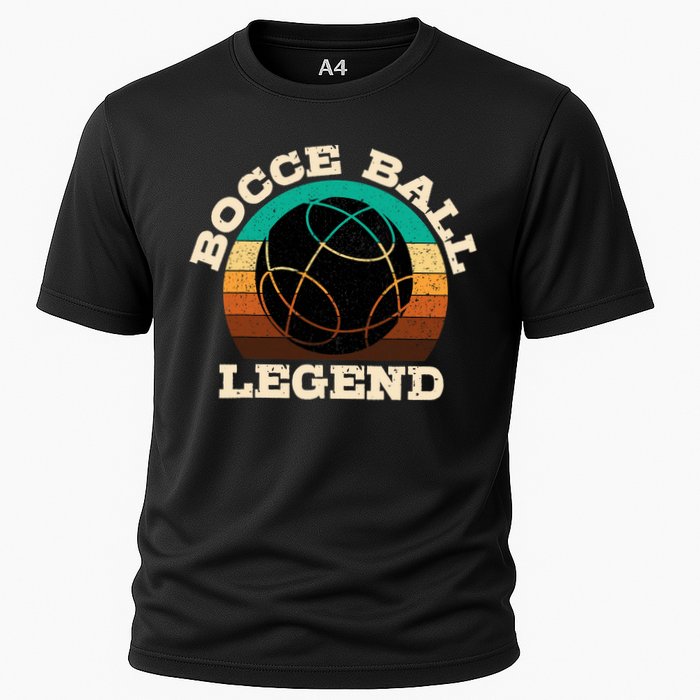 Bocce Player Boccie Fan Game Ball Sport Team Bocci Lover Cooling Performance Crew T-Shirt