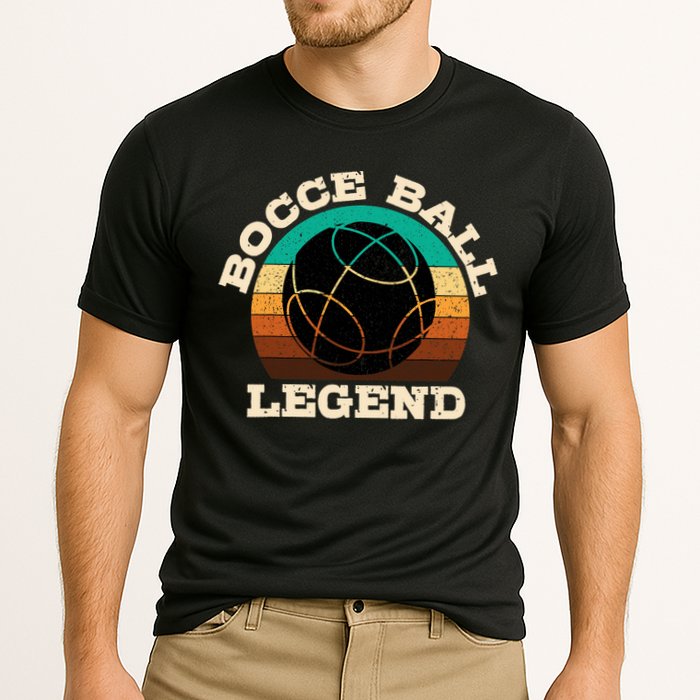 Bocce Player Boccie Fan Game Ball Sport Team Bocci Lover Cooling Performance Crew T-Shirt