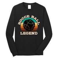 Bocce Player Boccie Fan Game Ball Sport Team Bocci Lover Long Sleeve Shirt