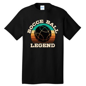 Bocce Player Boccie Fan Game Ball Sport Team Bocci Lover Tall T-Shirt