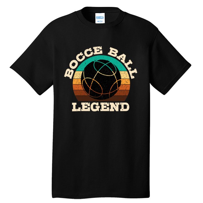 Bocce Player Boccie Fan Game Ball Sport Team Bocci Lover Tall T-Shirt