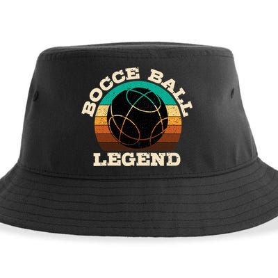 Bocce Player Boccie Fan Game Ball Sport Team Bocci Lover Sustainable Bucket Hat