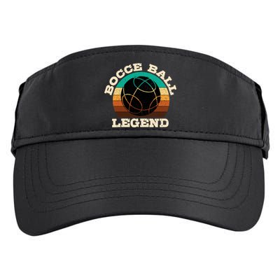 Bocce Player Boccie Fan Game Ball Sport Team Bocci Lover Adult Drive Performance Visor