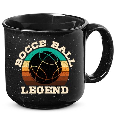 Bocce Player Boccie Fan Game Ball Sport Team Bocci Lover 15oz Campfire Ceramic Mug