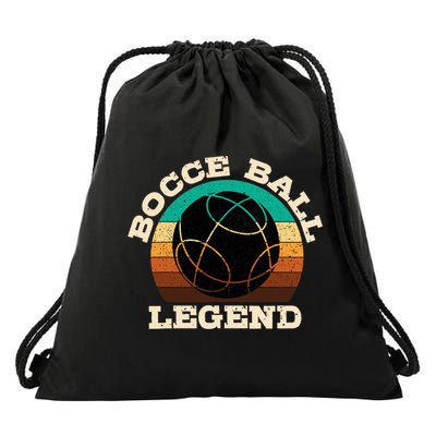 Bocce Player Boccie Fan Game Ball Sport Team Bocci Lover Drawstring Bag