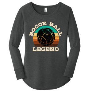 Bocce Player Boccie Fan Game Ball Sport Team Bocci Lover Women's Perfect Tri Tunic Long Sleeve Shirt