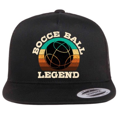 Bocce Player Boccie Fan Game Ball Sport Team Bocci Lover Flatbill Hat