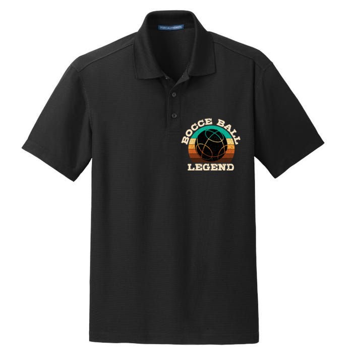 Bocce Player Boccie Fan Game Ball Sport Team Bocci Lover Dry Zone Grid Polo