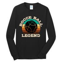 Bocce Player Boccie Fan Game Ball Sport Team Bocci Lover Tall Long Sleeve T-Shirt