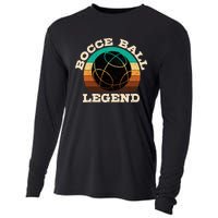 Bocce Player Boccie Fan Game Ball Sport Team Bocci Lover Cooling Performance Long Sleeve Crew