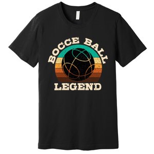 Bocce Player Boccie Fan Game Ball Sport Team Bocci Lover Premium T-Shirt