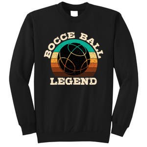 Bocce Player Boccie Fan Game Ball Sport Team Bocci Lover Tall Sweatshirt