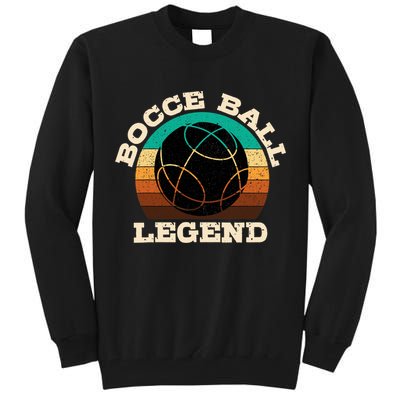 Bocce Player Boccie Fan Game Ball Sport Team Bocci Lover Tall Sweatshirt