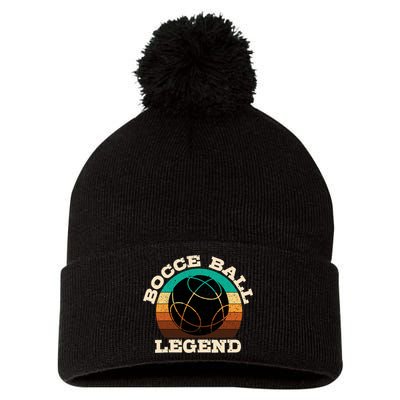 Bocce Player Boccie Fan Game Ball Sport Team Bocci Lover Pom Pom 12in Knit Beanie