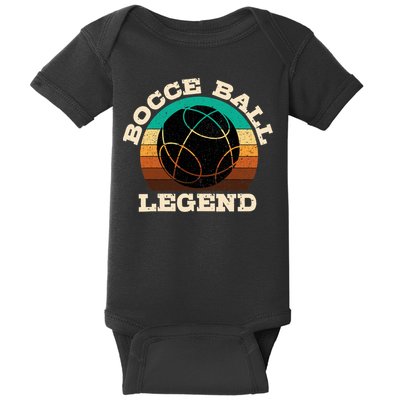 Bocce Player Boccie Fan Game Ball Sport Team Bocci Lover Baby Bodysuit