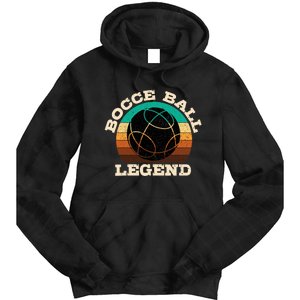 Bocce Player Boccie Fan Game Ball Sport Team Bocci Lover Tie Dye Hoodie