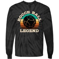 Bocce Player Boccie Fan Game Ball Sport Team Bocci Lover Tie-Dye Long Sleeve Shirt