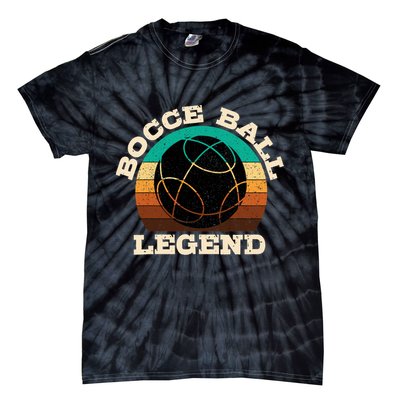 Bocce Player Boccie Fan Game Ball Sport Team Bocci Lover Tie-Dye T-Shirt