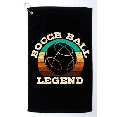 Bocce Player Boccie Fan Game Ball Sport Team Bocci Lover Golf Towel