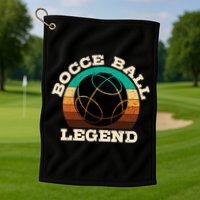 Bocce Player Boccie Fan Game Ball Sport Team Bocci Lover Golf Towel
