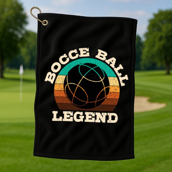 Bocce Player Boccie Fan Game Ball Sport Team Bocci Lover Golf Towel