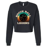 Bocce Player Boccie Fan Game Ball Sport Team Bocci Lover Cropped Pullover Crew