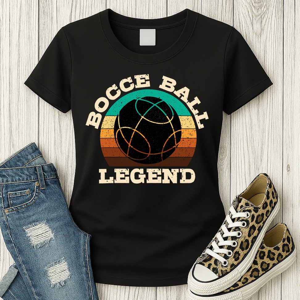 Bocce Player Boccie Fan Game Ball Sport Team Bocci Lover Womens T-Shirt