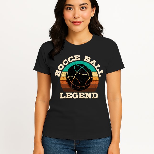 Bocce Player Boccie Fan Game Ball Sport Team Bocci Lover Womens T-Shirt