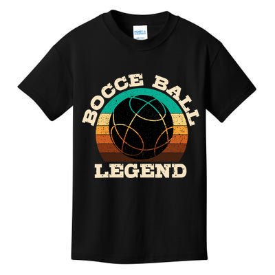 Bocce Player Boccie Fan Game Ball Sport Team Bocci Lover Kids T-Shirt