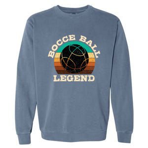 Bocce Player Boccie Fan Game Ball Sport Team Bocci Lover Garment-Dyed Sweatshirt