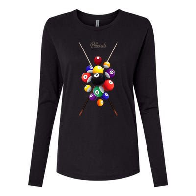 Billiard Pool Billiards Gift Womens Cotton Relaxed Long Sleeve T-Shirt