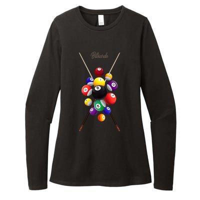 Billiard Pool Billiards Gift Womens CVC Long Sleeve Shirt