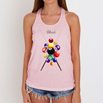 Billiard Pool Billiards Gift Women's Knotted Racerback Tank