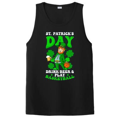 Beer Play Basketball Design St Patricks Basketball Gift PosiCharge Competitor Tank