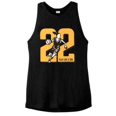 Basketball Player Ladies PosiCharge Tri-Blend Wicking Tank