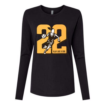 Basketball Player Womens Cotton Relaxed Long Sleeve T-Shirt