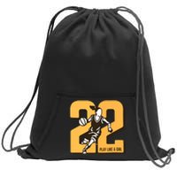 Basketball Player Sweatshirt Cinch Pack Bag