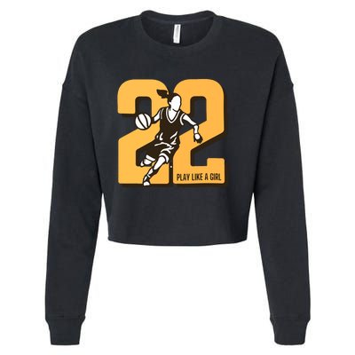 Basketball Player Cropped Pullover Crew